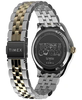 Timex Women's Analog Two-Tone Stainless Steel Watch, 34mm