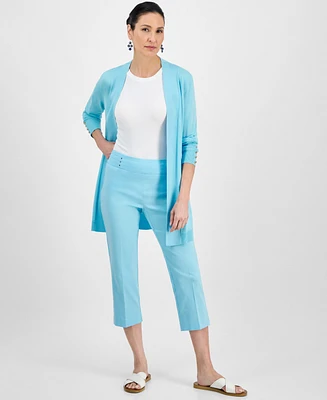 Jm Collection Women's Pull-On Capri Tummy-Control Pants, Exclusively at Macy's