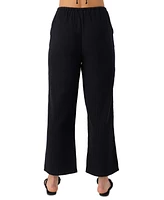 O'Neill Juniors' Brenda Pull-On Cotton Crinkle Pants