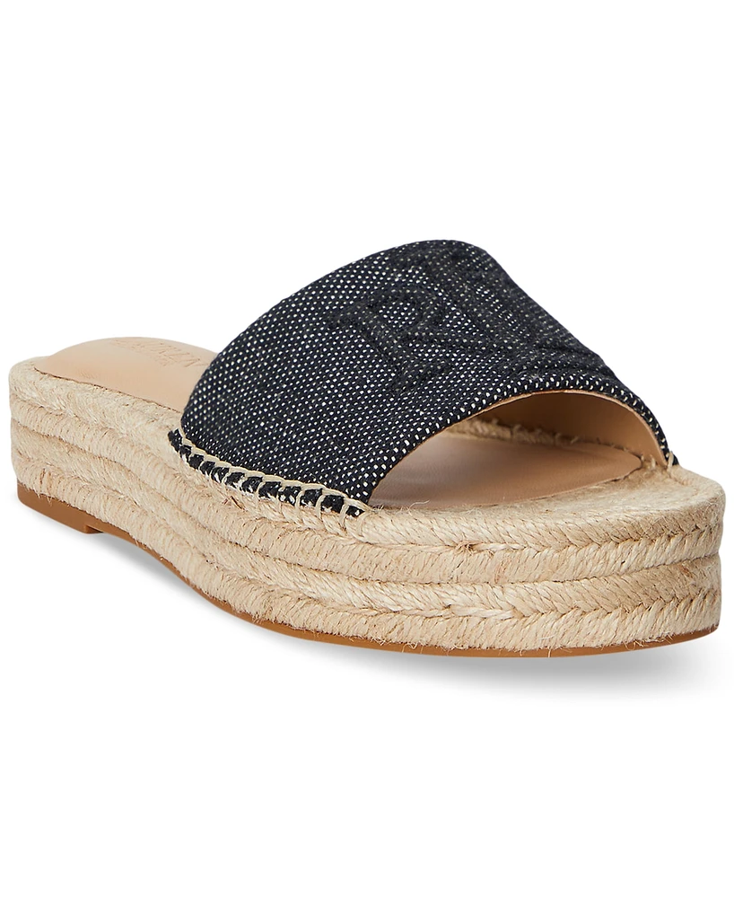 Lauren Ralph Women's Polly Espadrille Flat Sandals