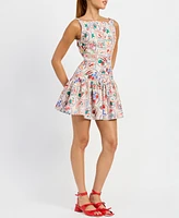 En Saison Women's Nayeli Printed Mini Dress