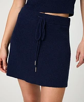 French Connection Women's Terry Drawstring Miniskirt