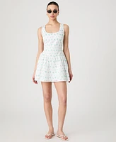 French Connection Women's Anna Fleur Ruched Minidress