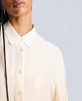 Kenneth Cole Women's Oversized Ombre Tunic Shirt