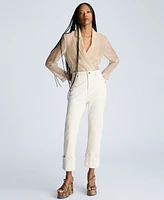 Kenneth Cole Women's Organza Boyfriend Blazer