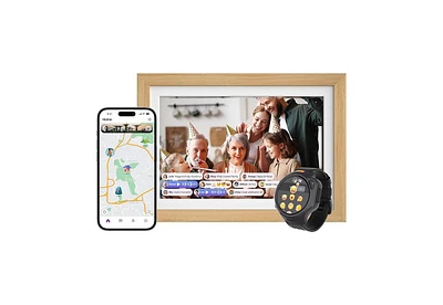 Smart WiFi Digital Photo Frame myFirst Frame Live 10 Inch 1280x800 Lcd Touch Screen, Auto-Rotate Portrait and Landscape, 32GB Memory with Cloud Storag