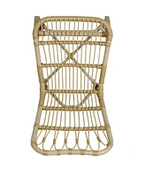 Outdoor Wicker Patio Dining Chairs (Set of 2), Natural