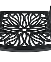 Cushioned 5-pc Cast Aluminum Patio Set (Random Colors
