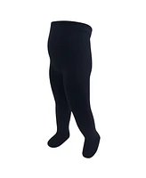 Touched by Nature Baby Girls Cotton Tights, Red Navy