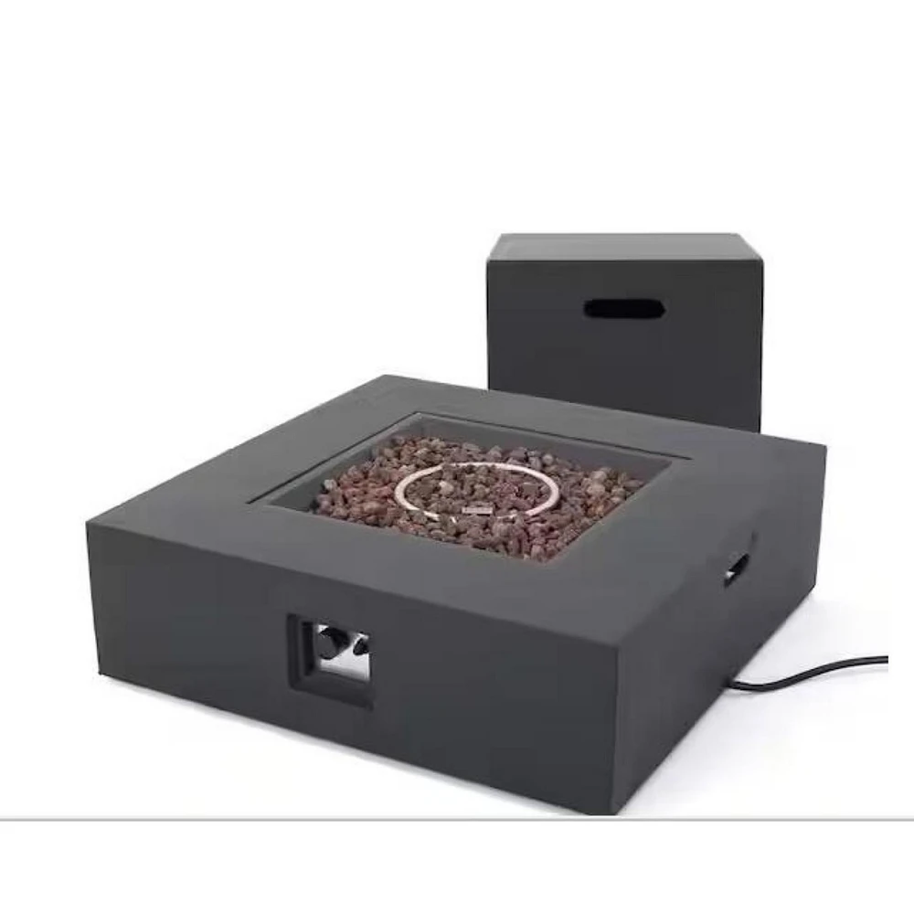 Square Fire Pit Table Set - 50,000 Btu