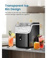 Cowsar Nugget Ice Maker Portable Countertop, 35 Lbs
