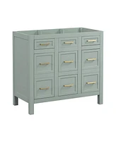 [Cabinet Only] 36" Light Green Bathroom Vanity(Sink not included)