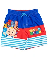 CoComelon Toddler Boys Rash Guard and Swim Trunks Outfit Set