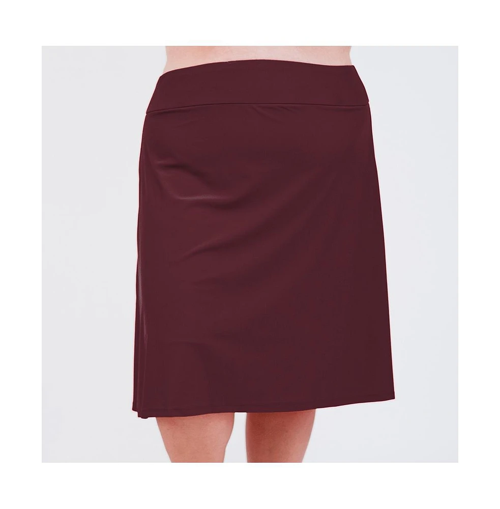 Calypsa Plus Size Long Swim Skort