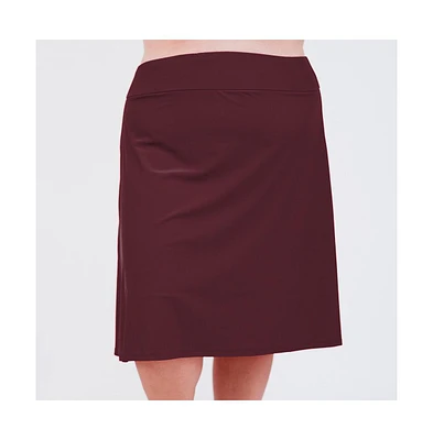 Calypsa Plus Size Long Swim Skort