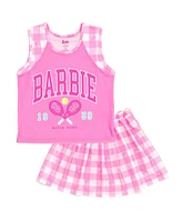 Barbie Girls Tank Top and Pleated Skort Outfit Set to