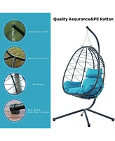 Egg chair with stand, indoor/outdoor, patio, bedroom, balcony