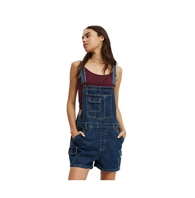 Cotton On Women's Short Denim Overall