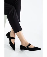 Willow Leather Mary Jane Flats