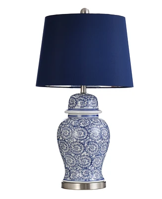 StyleCraft Home Collection 31" Traditional Spiral Ceramic Table Lamp