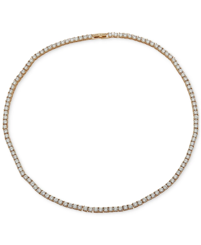Anne Klein Crystal Tennis Style 16" Collar Necklace