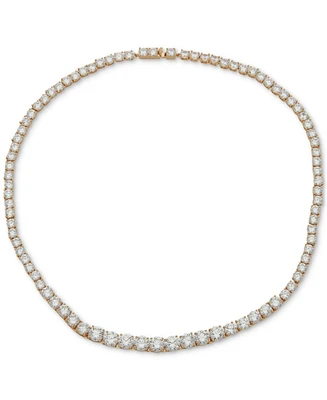 Anne Klein Crystal Tennis Style 16" Collar Necklace