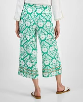 Jm Collection Women's Printed Pull-On Wide-Leg Pants, Exclusively at Macy's