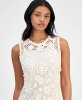 And Now This Women's Crochet Sleeveless Mini Dress, Exclusively at Macy's