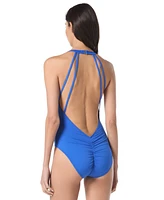 Vince Camuto Women's Plunge Cutout One-Piece Swimsuit