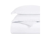 Superior Egyptian Cotton 300 Thread Count Solid Duvet Cover Set