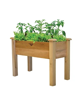 Raised Garden Bed Planter Box – Elevated Wooden Garden Box for Vegetables, Flowers & Herbs