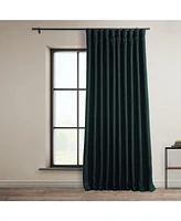 Half Price Drapes Focal Green Extra Wide Textured Faux Linen Room Darkening Curtain