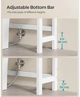 4-Tier Over-the-Toilet Storage Shelf Space-Saving Organizer for Bathroom Essentials