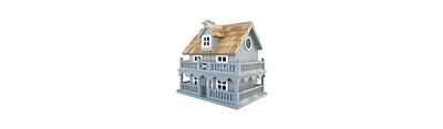 Wooden Cottage Bird House with Removable Back for Easy Cleaning and Outdoor Use