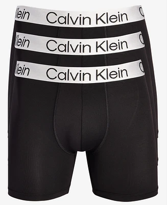 Calvin Klein Men's 3-Pk. Chromatic Brushed Micro Boxer Briefs