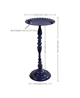 Feathered Friends Iron Pedestal Bird Feeder - Blue - 26" H