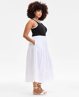 On 34th Trendy Plus Tiered Midi Skirt, Exclusively at Macy's