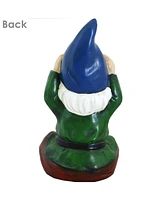 Sage the Yoga Garden Gnome Statue - Outdoor, Lawn and Garden Decoration Sculpture - Contemporary Design - Durable Resin Construction - 11-Inch
