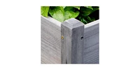 3 Wood Elevated Planter Set Vegetable Herb Flowers Raised Garden Beds