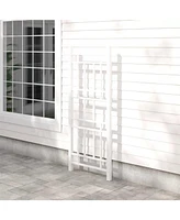 Vinyl Outdoor Garden Trellis for Climbing Plants and Elegant Decor