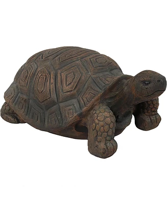 Poly-Concrete Tortoise Garden Statue - Indoor or Outdoor Use - Tanya - 20" W