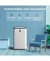 Cowsar 14000 Btu 4-in-1 Portable Ac, Cools 500sq.ft, <53dB, Quiet, Room/Office/Bedroom