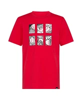 adidas Big Boys Short Sleeve Baseball Card T-Shirt
