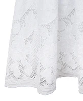 Rare Editions Big Girls Embroidered Lace Effect Maxi Dress