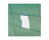 Greenhouse with Green Pe Cover - Durable Outdoor Plant Growing Shelter