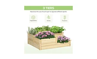 Wooden Garden Bed for Outdoor Planting Elevated, Durable, and Stylish