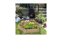 Multi-Sided Polygonal Garden Planter for Flowers and Plants
