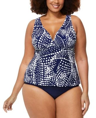 Raisins Curve Trendy Plus Size Tanzania Tankini Top Costa Bikini Bottoms