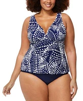 Raisins Curve Trendy Plus Size Tanzania Tankini Top Costa Bikini Bottoms