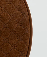 Mango Women's Suede Shoulder Bag
